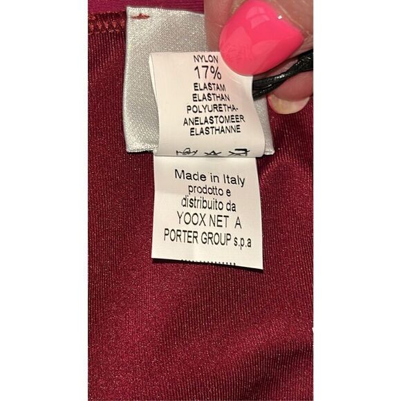 Iris & Ink Women’s Halter Tie Berry Bikini size Small. - Picture 5 of 10